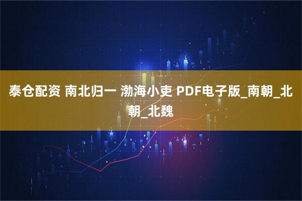 泰仓配资 南北归一 渤海小吏 PDF电子版_南朝_北朝_北魏